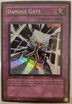 YuGiOh Damage Gate Super Rare 1st Edition TSHD-EN070 - Image 1