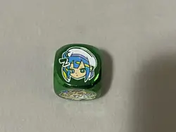 Amanda Lapalme Mana Moon Live Twin Evil Twin Chipless Metal Dice Green Yugioh X1 - Image 2