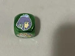 Amanda Lapalme Mana Moon Live Twin Evil Twin Chipless Metal Dice Green Yugioh X1 - Image 4