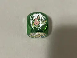 Amanda Lapalme Mana Moon Live Twin Evil Twin Chipless Metal Dice Green Yugioh X1 - Image 5