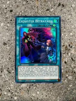 Yugioh TCG Exosister Betrayal BPRO-EN066 Super Rare 1st Edition NM-M - Image 1
