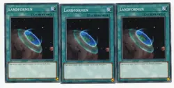Yu-Gi-Oh! Landformen Common Playset (3 Stuck) Set 168 - Image 1