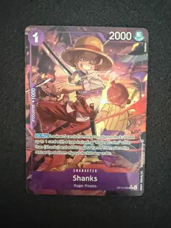 One Piece - Shanks (Alt Art) OP13-065 R - Carrying on His Will English NM - Image 1