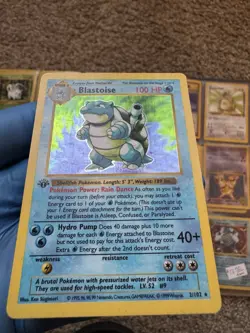 Blastoise 002/102 Base Set Shadowless 1st Edition Holo Rare 100 HP Pokemon Card - Image 2
