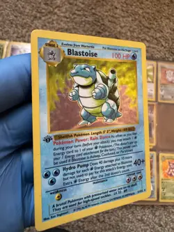 Blastoise 002/102 Base Set Shadowless 1st Edition Holo Rare 100 HP Pokemon Card - Image 4