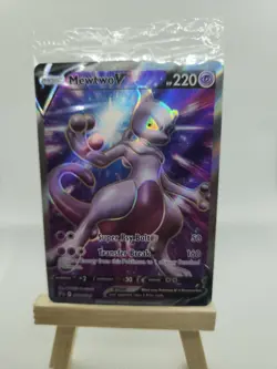 Still sealed Pokemon Mewtwo V SWSH229 Promo Holo Sword & Shield TCG Card - Image 1