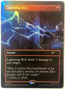 Lightning Bolt (2289) (Rainbow Foil) Secret Lair Drop SLD Avatar MTG Foil - Image 1