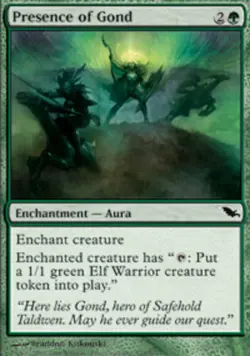 4x Presence of Gond NM-Mint, Japanese Shadowmoor MTG Magic - Image 1