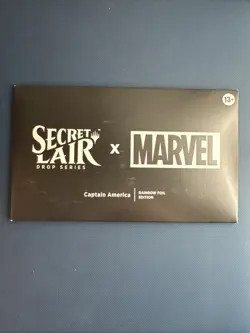 MTG Secret Lair Secret Lair x Marvel's Captain America - Rainbow Foil New Sealed - Image 1