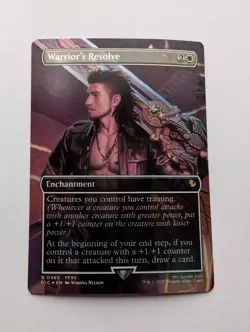Warrior's Resolve - UB Final Fantasy FIC - Borderless Foil - (0465) - NM - Image 1