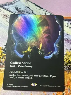 Godless Shrine (Borderless) Edge of Eternities NM Magic: The Gathering Foil - Image 1