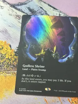 Godless Shrine (Borderless) Edge of Eternities NM Magic: The Gathering Foil - Image 2