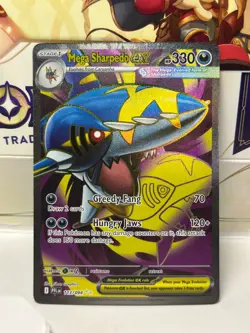 Me02:Phantasmal Flames Pokemon Mega Sharpedo ex Special illustration rare 113/94 - Image 1