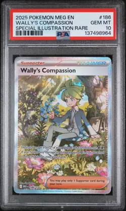 2025 Pokemon Mega Evolution Base #186 SIR Wally's Compassion PSA 10 Gem Mint - Image 1