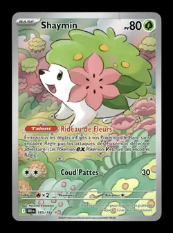Carte Pokemon Shaymin 185/182 Rivalites Destinees Francais - Image 1