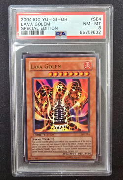 PSA 8 Lava Golem - Limited edition - IOC SE4 - 2004 - Vintage - Yugioh - Image 1