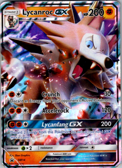 Lycanroc GX - SM14 - Pokemon Sun & Moon Promo Ultra Rare Card NM - Image 1