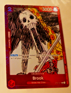 One Piece Card Game Carte Holo Brook ST01-011 ALT English NM - Image 1