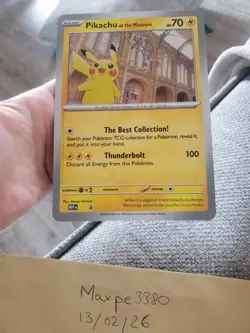 Pikachu at the museum. Natural History Museum x Pokemon Jumbo Card - Image 2