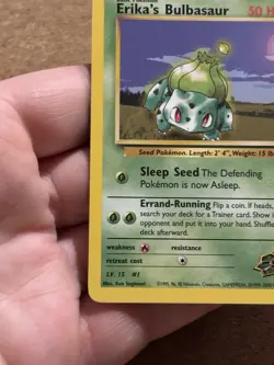 Erika’s Bulbasaur 39/132 Set Gym Challenge Card Pokemon English Good Played - Image 2