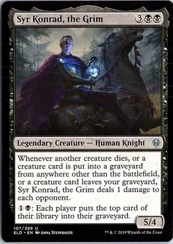 Syr Konrad, the Grim U Throne of Eldraine 107 LP MTG - Image 1