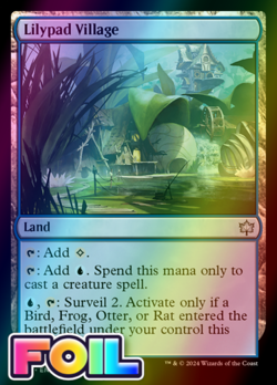 x1 Lilypad Village BLB Bloomburrow MTG 255 FOIL UNCOMMON M/NM 1x - Image 1
