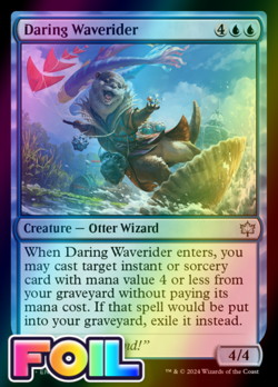 x1 Daring Waverider BLB Bloomburrow MTG 44 FOIL UNCOMMON M/NM 1x - Image 1