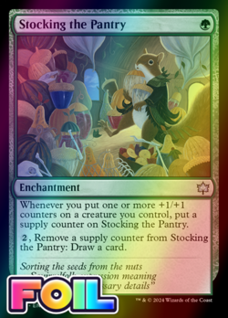 x1 Stocking the Pantry BLB Bloomburrow MTG 194 FOIL UNCOMMON M/NM 1x - Image 1