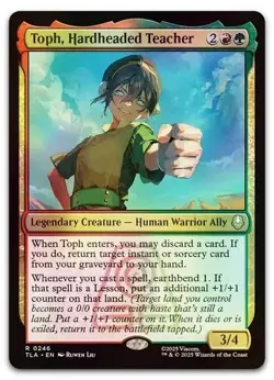 Toph, Hardheaded Teacher (Foil) 0246 (R) MTG Avatar: The Last Airbender (TLA) - Image 1