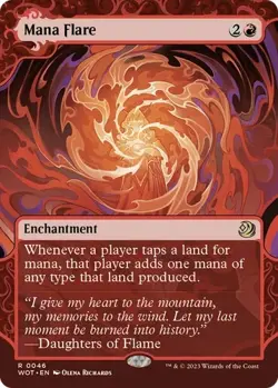 Mana Flare MTG Wilds Of Eldraine Enchanting Tales Card #46 NM FOIL - Image 1