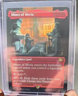 Mines of Moria (Borderless) Lord of the Rings MTG Foil Lightly Played - Image 3