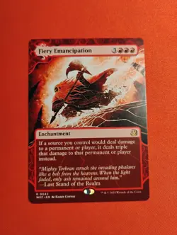 MTG Fiery Emancipation, NM English Wilds of Eldraine: Enchanting Tales - Image 1