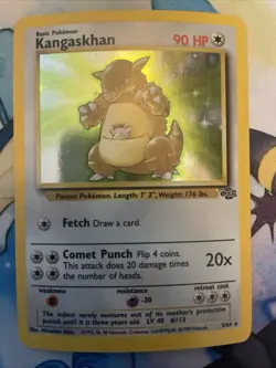 Pokemon TCG Kangaskhan Jungle 5/64 Holo Unlimited Holo Rare - Image 1