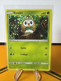 Rowlet - 1/12 001/012 McDonald's Promos 2017 Promo Holo MP Pokemon - Image 2