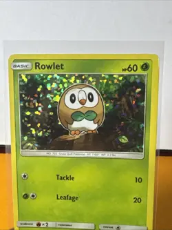 Rowlet - 1/12 001/012 McDonald's Promos 2017 Promo Holo MP Pokemon - Image 3