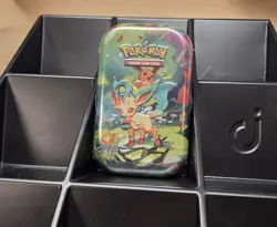 Pokemon TCG: Scarlet & Violet—Prismatic Evolutions Mini Tin NEW Leafeon - Image 1