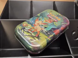 Pokemon TCG: Scarlet & Violet—Prismatic Evolutions Mini Tin NEW Leafeon - Image 2