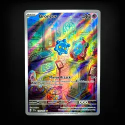 Pokemon TCG SV05: Temporal Forces Bronzor #170/162 Illustration Rare NM - Image 1