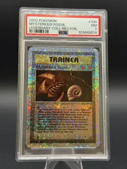 Pokemon Legendary Collection Reverse Holo Foil Mysterious Fossil 109/110 PSA 7 - Image 2