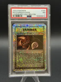 Pokemon Legendary Collection Reverse Holo Foil Mysterious Fossil 109/110 PSA 7 - Image 3