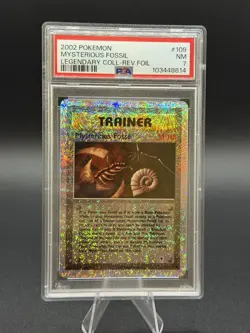 Pokemon Legendary Collection Reverse Holo Foil Mysterious Fossil 109/110 PSA 7 - Image 4
