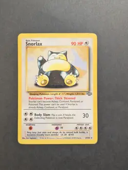 Snorlax - 27/64 - Pokemon Jungle Unlimited Rare Card WOTC MP - Image 1