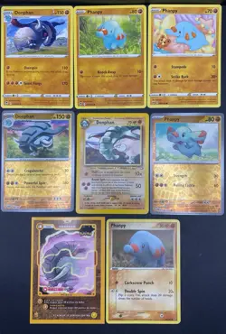 10x Pokemon Cards Donphan Phanpy Collection Lot - Holo Rare Deoxys Vintage TCG - Image 2