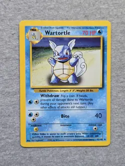 Wartortle 42/102 Pokemon TCG Base Set Unlimited Uncommon - Image 1