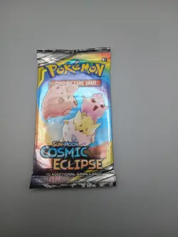 Pokemon Sun & Moon Cosmic Eclipse SEALED Booster Pack x 1 - Image 1