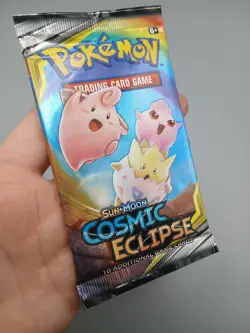 Pokemon Sun & Moon Cosmic Eclipse SEALED Booster Pack x 1 - Image 4