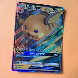RAICHU GX SM213 Black Star PROMO Pokemon card Super Rare holo - Image 3