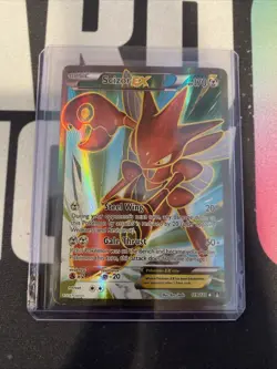 Pokemon Scizor EX Ultra Rare Full Art Holo Card 119/122 Breakpoint 170HP - Image 1