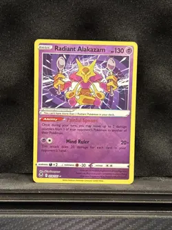 Radiant Alakazam - 059/195 - Pokemon Silver Tempest Radiant Rare Card NM - Image 1