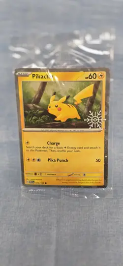 Pikachu 25/165 (Holiday Calendar) Stamped Pokemon Scarlet & Violet 151 [SEALED] - Image 1